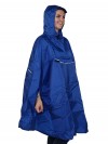 Regenponcho Unisex Waterdicht Blauw - One Size - Haps