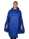 Regenponcho Unisex Waterdicht Blauw - One Size - Haps