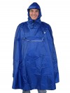 Regenponcho Unisex Waterdicht Blauw - One Size - Haps