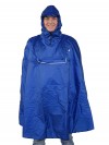 Regenponcho Unisex Waterdicht Blauw - One Size - Haps