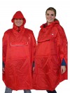 Regenponcho Unisex Waterdicht Rood - One Size - Haps