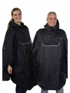 Regenponcho Unisex Waterdicht Zwart - One Size - Haps