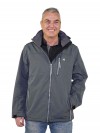 SOFTSHELL JAS HEREN antraciet grijs - Enzo