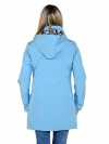 Softshell Jas Parka Dames Winddicht Lichtblauw Melange