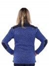 Bjornson Vest Gebreid Dames Blauw - Brigitta