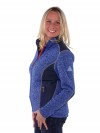 Bjornson Vest Gebreid Dames Blauw - Brigitta