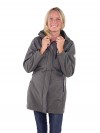 BJØRNSON Softshell Jas Parka Dames Teddy Voering Grijs Melange - 36-56 - DORTE