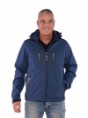 Bjørnson Softshell Jas Winter Heren Blauw - Joppe