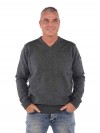 Bjornson Pullover V-hals Heren - Antraciet grijs - Lasse