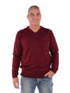 Bjornson Pullover V-hals Heren - Bordeauxrood - Lasse