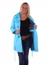 Bjornson Trenchcoat Dames Blauw Atol - Mira