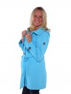 Bjornson Trenchcoat Dames Blauw Atol - Mira