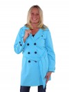 Bjornson Trenchcoat Dames Blauw Atol - Mira