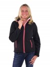 Bjornson Softshell Jas Teddy Gevoerd Dames Zwart - Nora