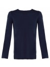 Donkerblauw thermoshirt met lange mouwen