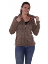 VEST GEBREID DAMES Taupe - Elena