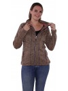 VEST GEBREID DAMES Taupe - Elena