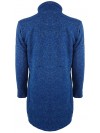 Bjørnson Lang Gebreid Vest Dames Blauw Royaal - Kirsten