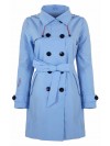 Bjornson Trenchcoat Dames Lichtblauw - Mira
