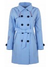 Bjornson Trenchcoat Dames Lichtblauw - Mira