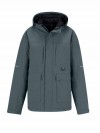 BJØRNSON Regenjas / Winterjas Heren - Waterdicht - Grijs Groen