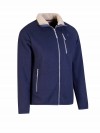 BJØRNSON Gebreid Wintervest Borgvoering Heren Donkerblauw - Brage