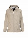 BJØRNSON Gebreid Hooded Vest 4 seizoenen Dames Beige Melange - DITTE