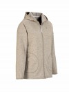 BJØRNSON Gebreid Hooded Vest 4 seizoenen Dames Beige Melange - DITTE