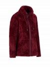 BJØRNSON Elin Coral Fleece Vest Dames 4 seizoenen - Zacht - Bordeaux Rood