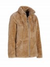 BJØRNSON Elin Coral Fleece Vest Dames 4 seizoenen - Zacht - Camel Bruin