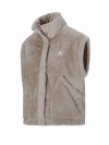 BJØRNSON Elino 8085 Coral Fleece Bodywarmer Dames Zacht / 4 seizoenen - Zand Beige
