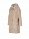 BJØRNSON Elvira Parka Teddy Fleece Jas Vest Dames 4 seizoenen - Beige