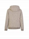 BJØRNSON Gidda Gebreid Hooded Vest Teddy Gevoerd Dames - Zand-Beige