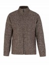 BJØRNSON Gus Kabel-gebreid Vest Fleece Gevoerd Heren - S-6XL - Bruin