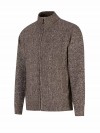 BJØRNSON Gus Kabel-gebreid Vest Fleece Gevoerd Heren - S-6XL - Bruin