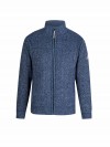 BJØRNSON Gus Kabel-gebreid Vest Fleece Gevoerd Heren - S-6XL - Donkerblauw