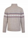 BJØRNSON Holger Scandinavische Gebreide Pullover Trui Teddy Voering Heren - Beige