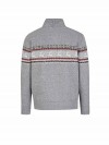 BJØRNSON Holger Scandinavische Gebreide Pullover Trui Teddy Voering Heren - Grijs
