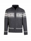 BJØRNSON Scandinavisch Gebreid Wintervest teddy voering Heren Antraciet - Hoyt