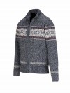 BJØRNSON Scandinavisch Gebreid Wintervest teddy voering Heren Antraciet - Hoyt