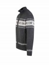 BJØRNSON Scandinavisch Gebreid Wintervest teddy voering Heren Antraciet - Hoyt