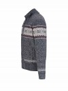 BJØRNSON Scandinavisch Gebreid Wintervest teddy voering Heren Antraciet - Hoyt