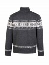 BJØRNSON Scandinavisch Gebreid Wintervest teddy voering Heren Antraciet - Hoyt