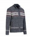 BJØRNSON Scandinavisch Gebreid Wintervest teddy voering Heren Antraciet - Hoyt