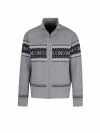 BJØRNSON Scandinavisch Gebreid Wintervest teddy voering Heren Grijs - Hoyt