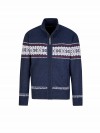 BJØRNSON Scandinavisch Gebreid Wintervest teddy voering Heren Donkerblauw - Hoyt