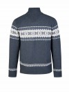 BJØRNSON Scandinavisch Gebreid Wintervest teddy voering Heren Donkerblauw - Hoyt