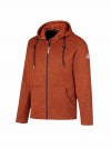 BJØRNSON Gebreid Vest Hooded 4 seizoenen Heren Terracotta Bruin Melange - JESPER