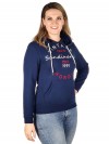 BJØRNSON Hooded Sweater 4 Seizoenen Dames Donkerblauw - 36-52 - JULIA