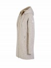 BJØRNSON Parka Gebreid Teddy Vest Gebreid Dames Beige Melange - KAJA